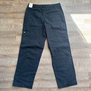 Nike Life Men's Double-Panel Heavyweight Cotton Pants Black Size 34 DQ5179-010